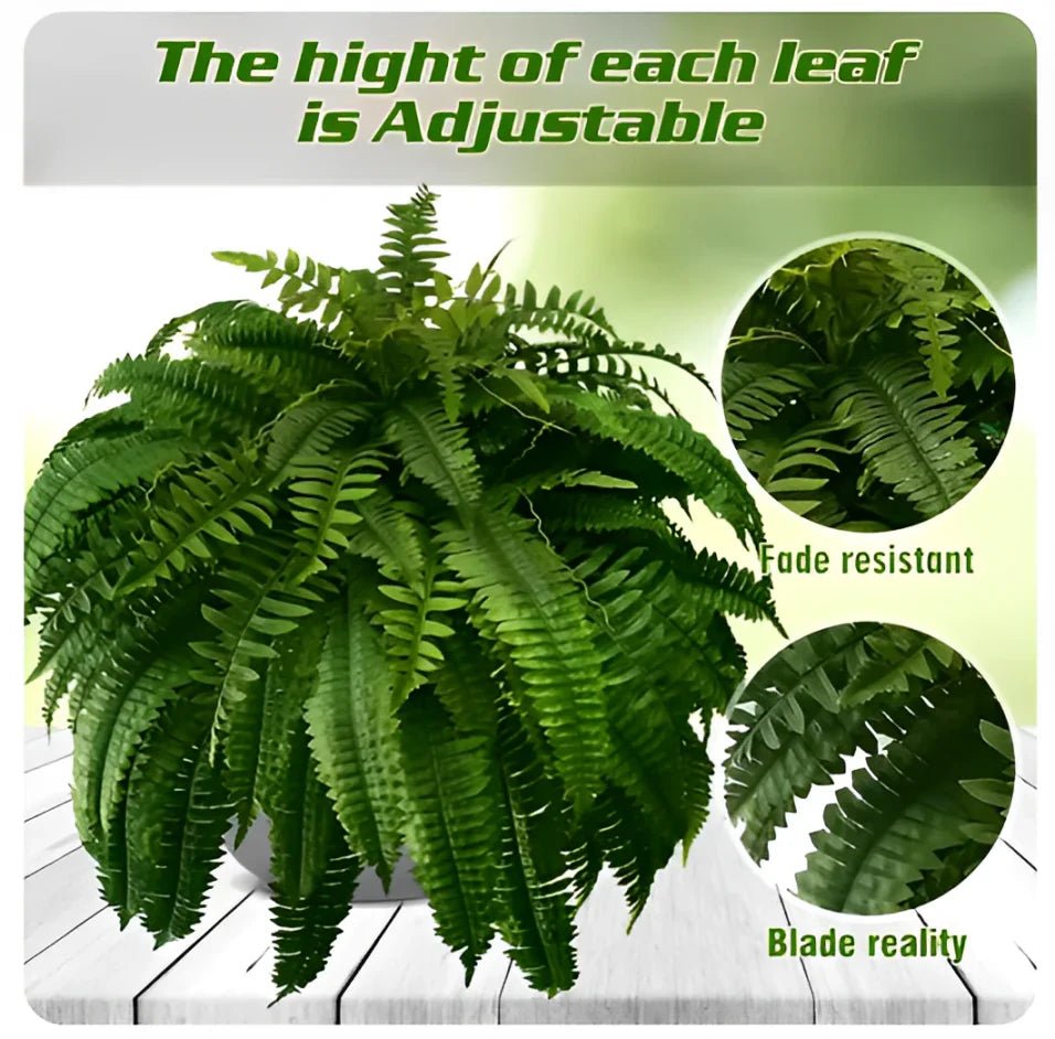 UV Resistant Lifelike Artificial Boston Fern For Outdoors - Coldesk