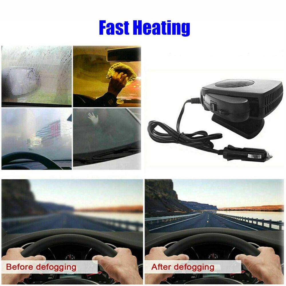 12V Car Heater Fan – 150W/300W Portable Ceramic Auto Heater for Fast Defrost & Heating - Coldesk