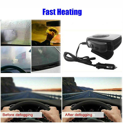 12V Car Heater Fan – 150W/300W Portable Ceramic Auto Heater for Fast Defrost & Heating - Coldesk