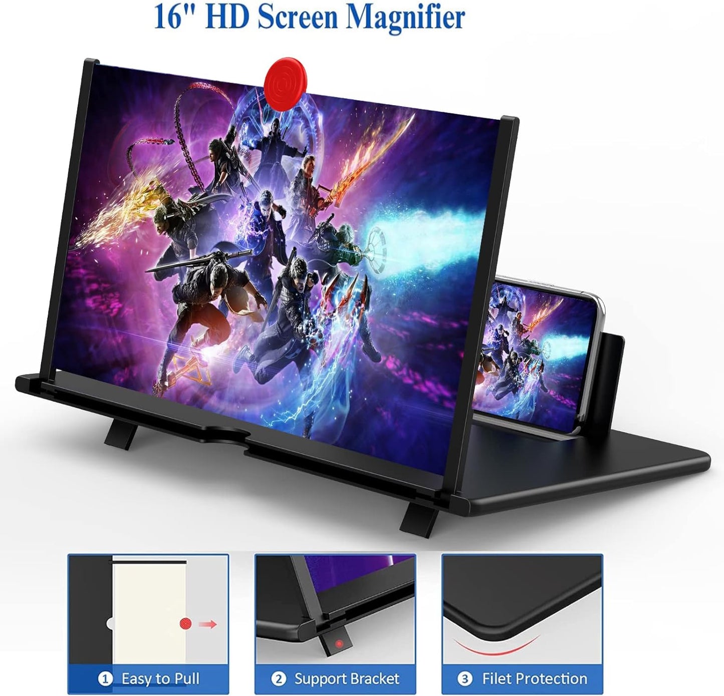 16 Inch Phone Screen Magnifier For Movies, Videos, And Gaming - Coldesk