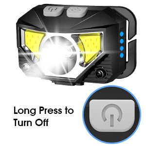 2-Pack Ultra-Bright Led Rechargeable Headlamp Flashlight Waterproof And Motion Sensor - Coldesk