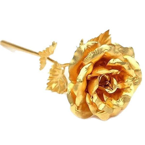 24K Gold Dipped Real Rose with Gift Box - Coldesk