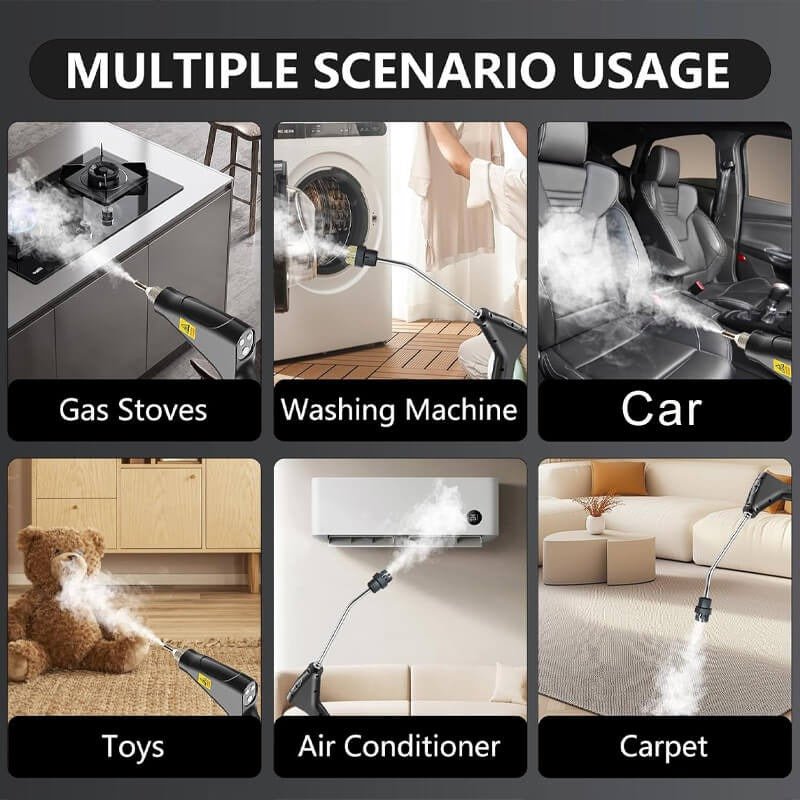 2500W High Pressure Steam Cleaner with Gloves - Coldesk