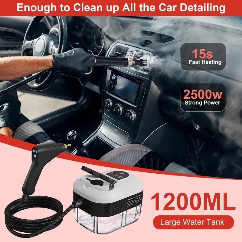2500W High Pressure Steam Cleaner with Gloves - Coldesk