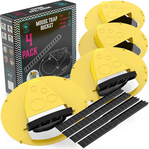 4-Pack Bucket Lid Mouse Trap - Coldesk