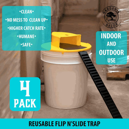 4-Pack Bucket Lid Mouse Trap - Coldesk