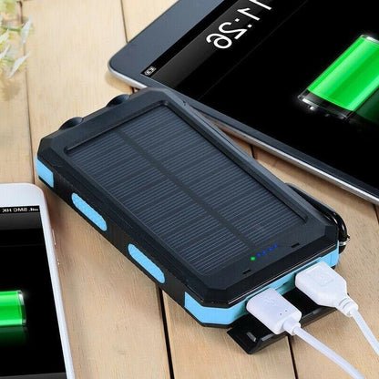 500000mAh Solar Charger Waterproof Power Bank External - Coldesk