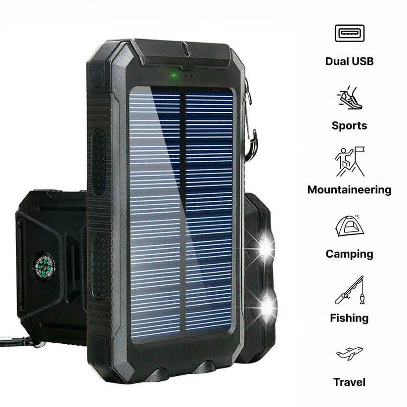 500000mAh Solar Charger Waterproof Power Bank External - Coldesk