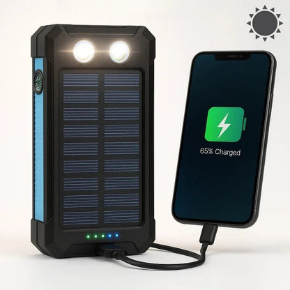 500000mAh Solar Charger Waterproof Power Bank External - Coldesk