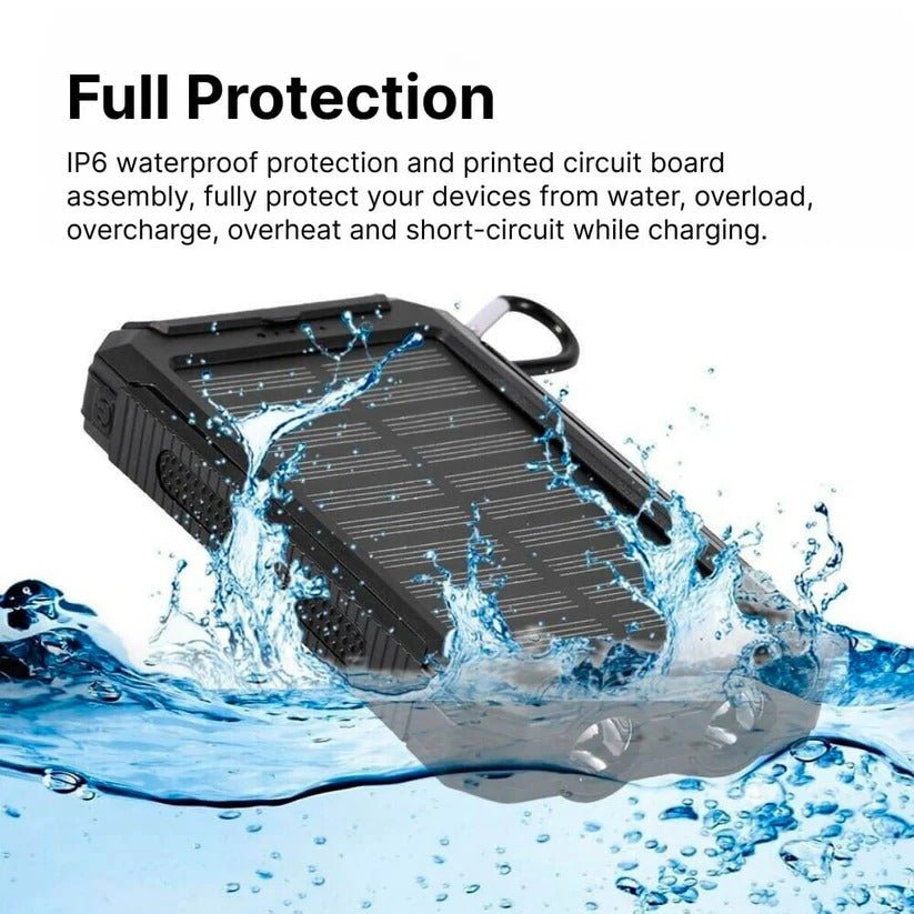 500000mAh Solar Charger Waterproof Power Bank External - Coldesk