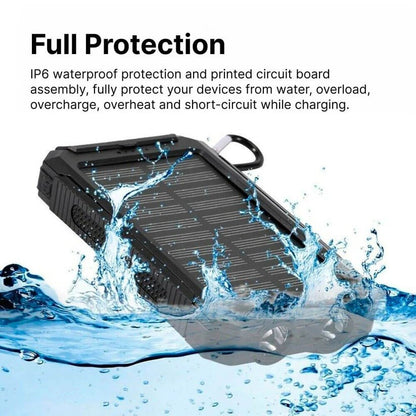 500000mAh Solar Charger Waterproof Power Bank External - Coldesk