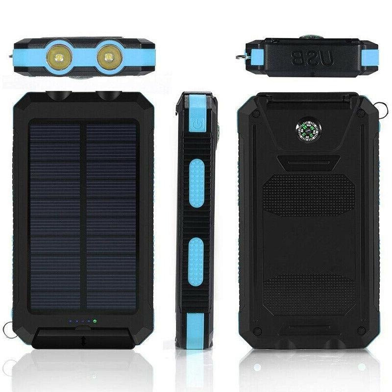 500000mAh Solar Charger Waterproof Power Bank External - Coldesk