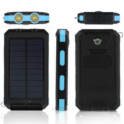 500000mAh Solar Charger Waterproof Power Bank External - Coldesk