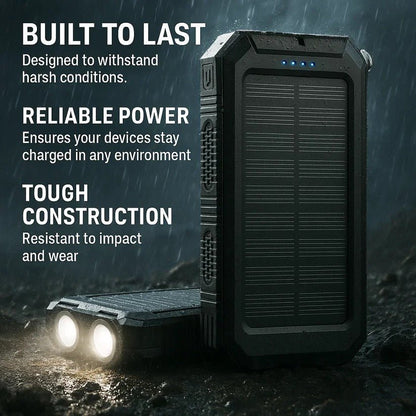 500000mAh Solar Charger Waterproof Power Bank External - Coldesk