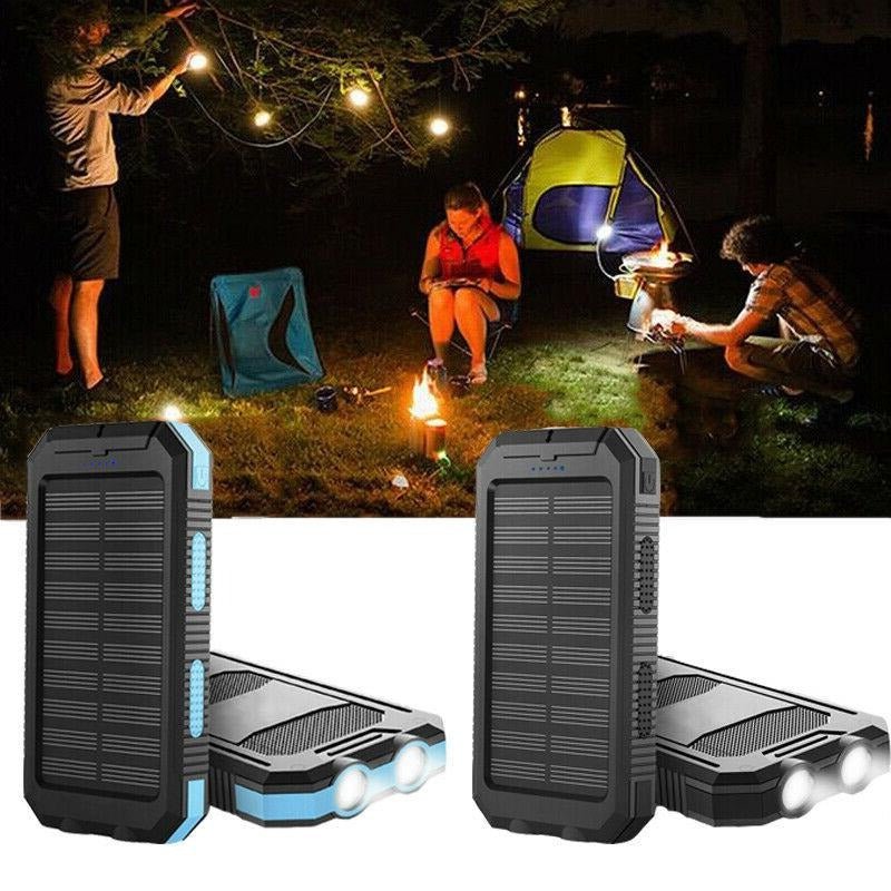 500000mAh Solar Charger Waterproof Power Bank External - Coldesk