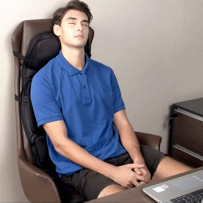 8 Mode Massage Chair Pad With Heated Back Neck Cushion For Car & Home - Coldesk