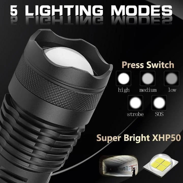 90000 Lumens Xhp50.2 Most Powerful Flashlight - Coldesk