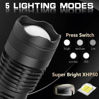 90000 Lumens Xhp50.2 Most Powerful Flashlight - Coldesk