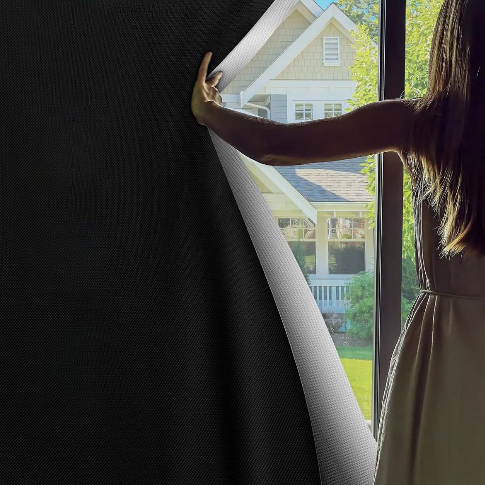 Adhesive Blackout Sun Blocking Window Cover Shade - Coldesk
