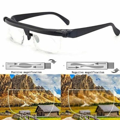 Adjustable Focus Glasses Near And Far Sight - Coldesk