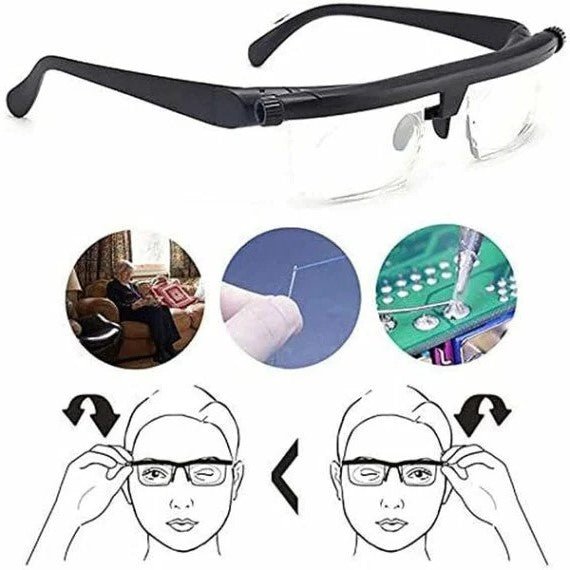 Adjustable Focus Glasses Near And Far Sight - Coldesk