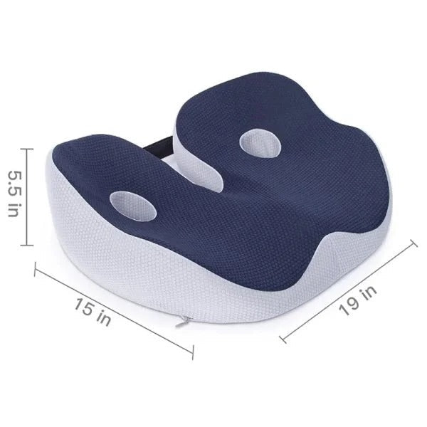 Adjustable Memory Foam Sit Bone Relief Seat Cushion - Coldesk