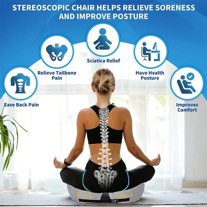 Adjustable Memory Foam Sit Bone Relief Seat Cushion - Coldesk