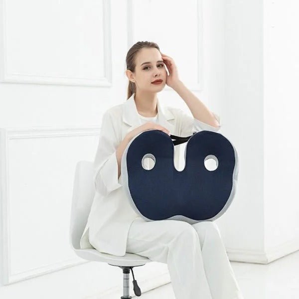 Adjustable Memory Foam Sit Bone Relief Seat Cushion - Coldesk