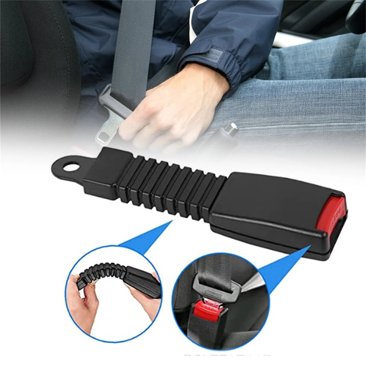 Adjustable Seat Belt Extender for Car Safety Comfort - Coldesk