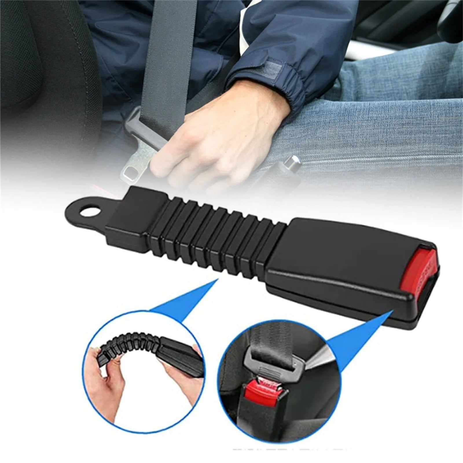 Adjustable Seat Belt Extender for Car Safety Comfort - Coldesk