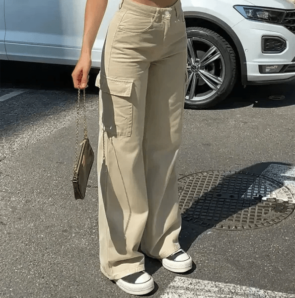 Adjustable Straight Fit Cargo Pants - Coldesk