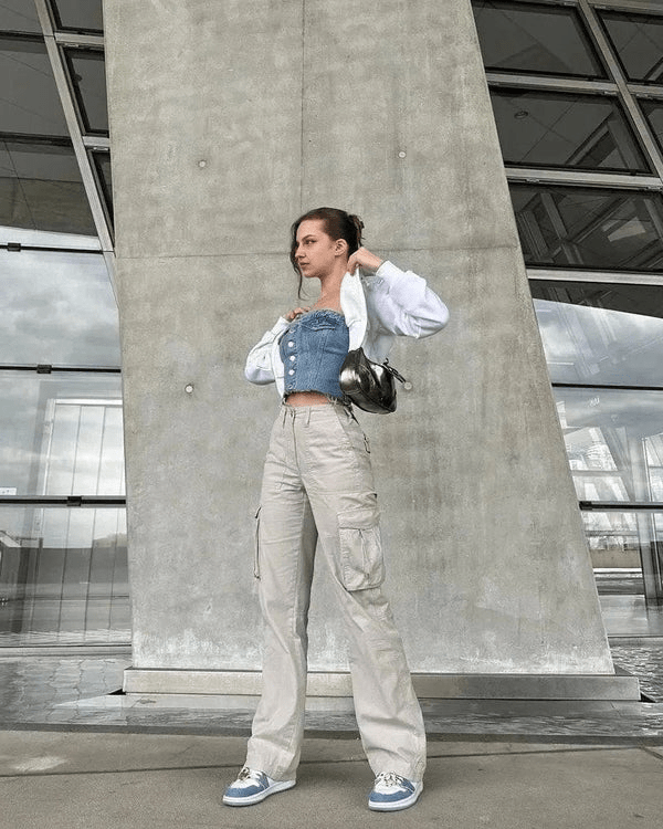 Adjustable Straight Fit Cargo Pants - Coldesk