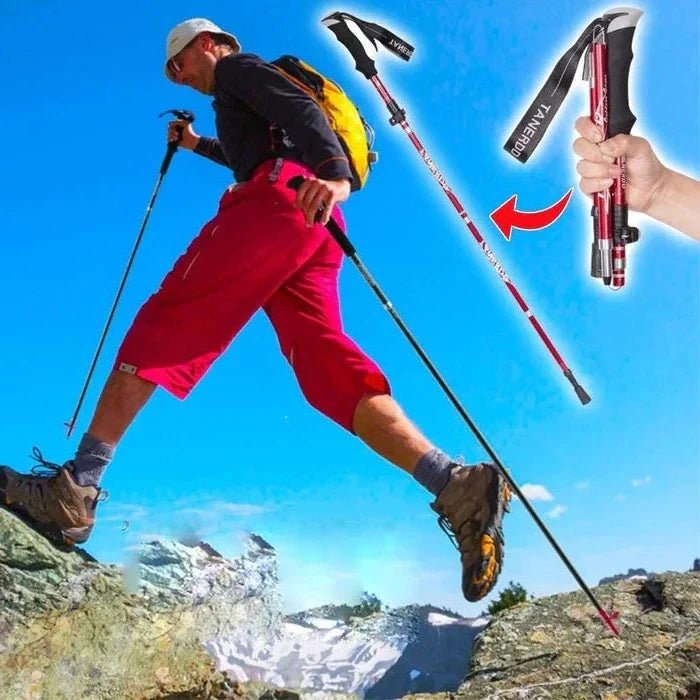 Adjustable Trekking Poles - Foldable Telescopic Pole - Coldesk