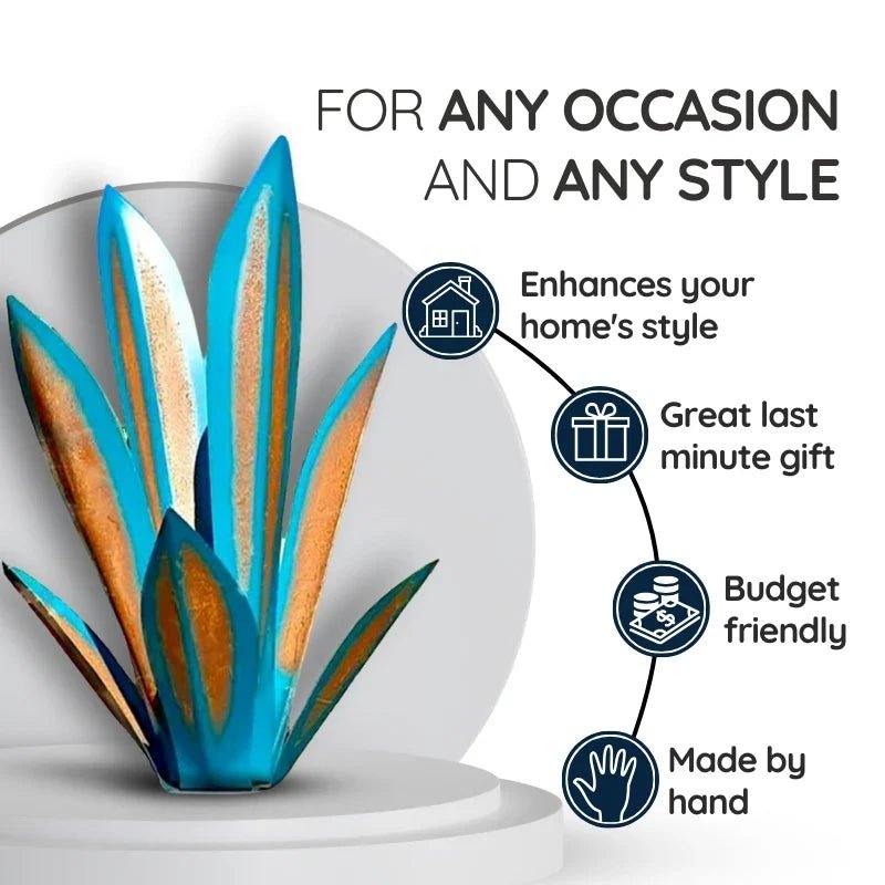 Agave Americana Metal Decorative Plant - Coldesk