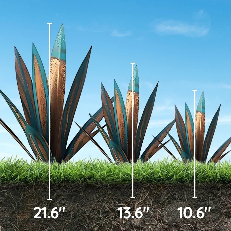 Agave Americana Metal Decorative Plant - Coldesk