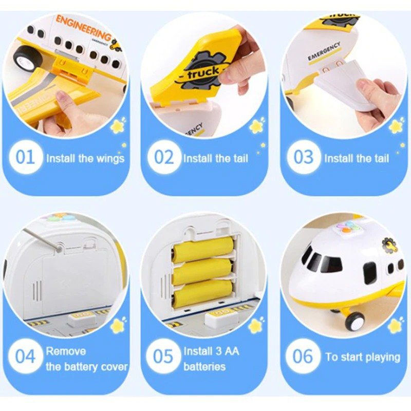 Airplane Toy Set For Kids - Coldesk