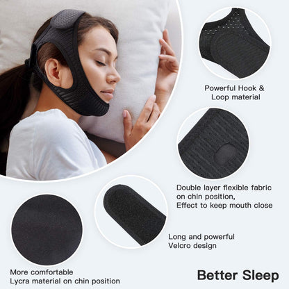 Anti Snoring Chin Strap for Sleep Apnea - Coldesk