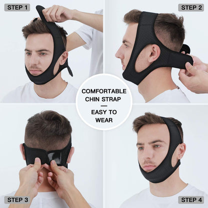 Anti Snoring Chin Strap for Sleep Apnea - Coldesk