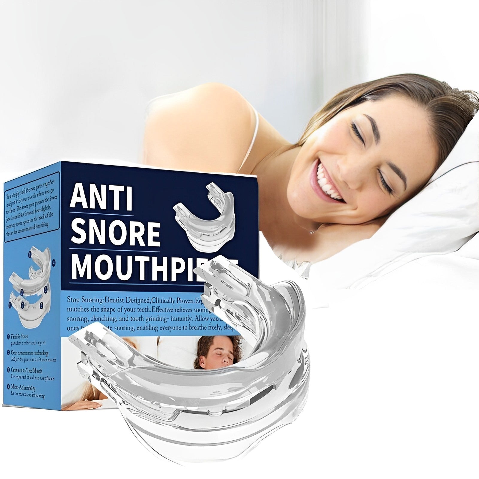Anti Snoring Sleep Apnea Mouthpiece Guard - Coldesk