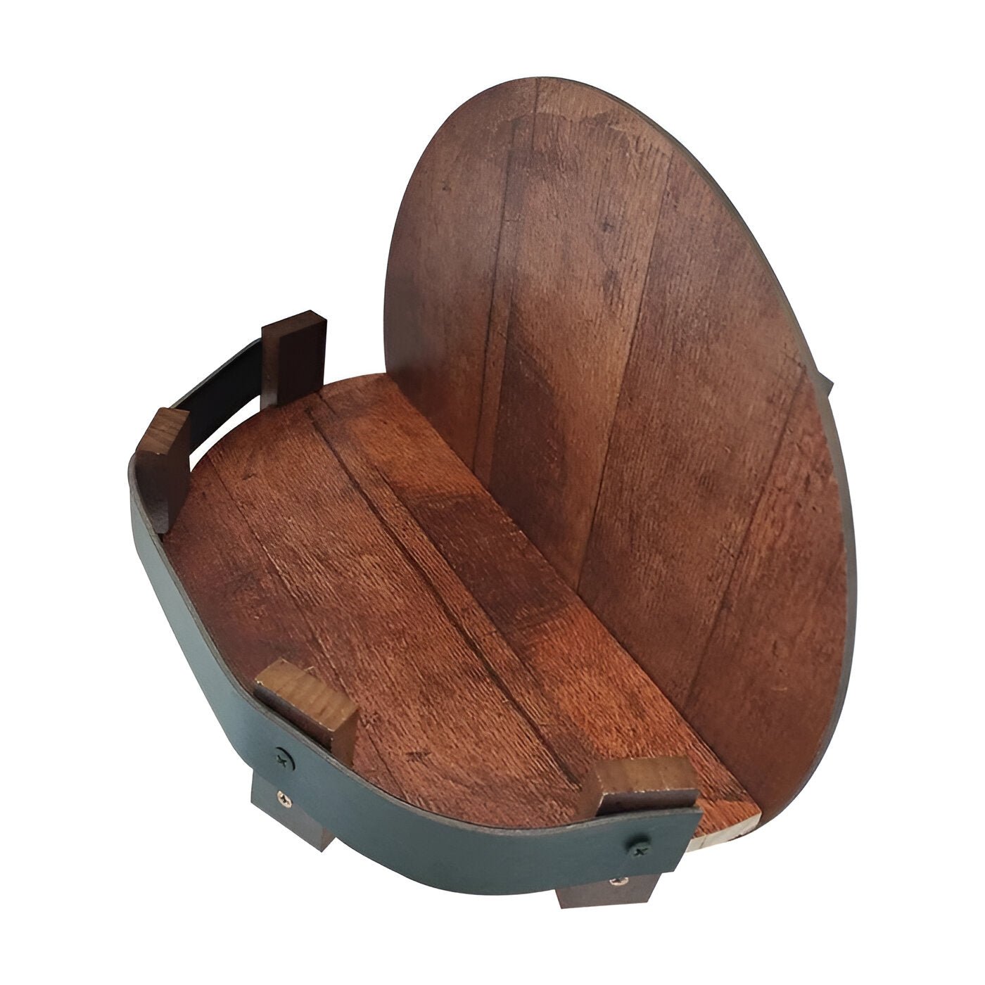 Bourbon Whiskey Barrel Shelf - Rustic Bar Accessories - Coldesk