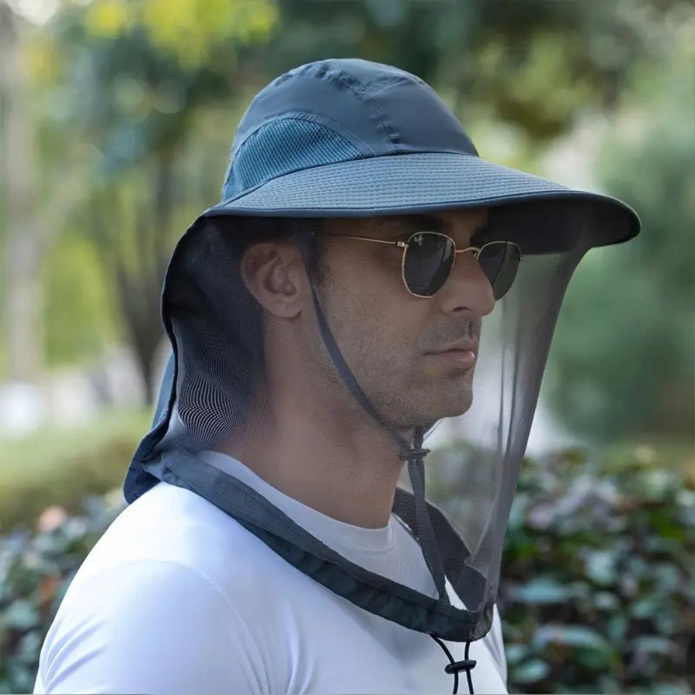 Breathable Sun and Mosquito Protection Wide Brim Hat - Coldesk