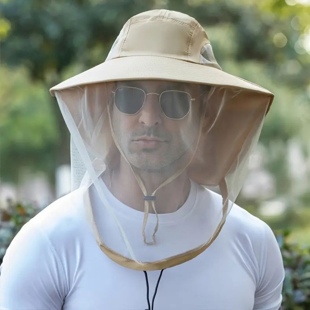 Breathable Sun and Mosquito Protection Wide Brim Hat - Coldesk