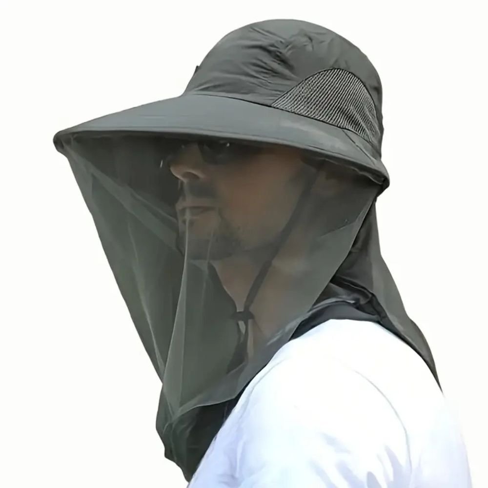 Breathable Sun and Mosquito Protection Wide Brim Hat - Coldesk