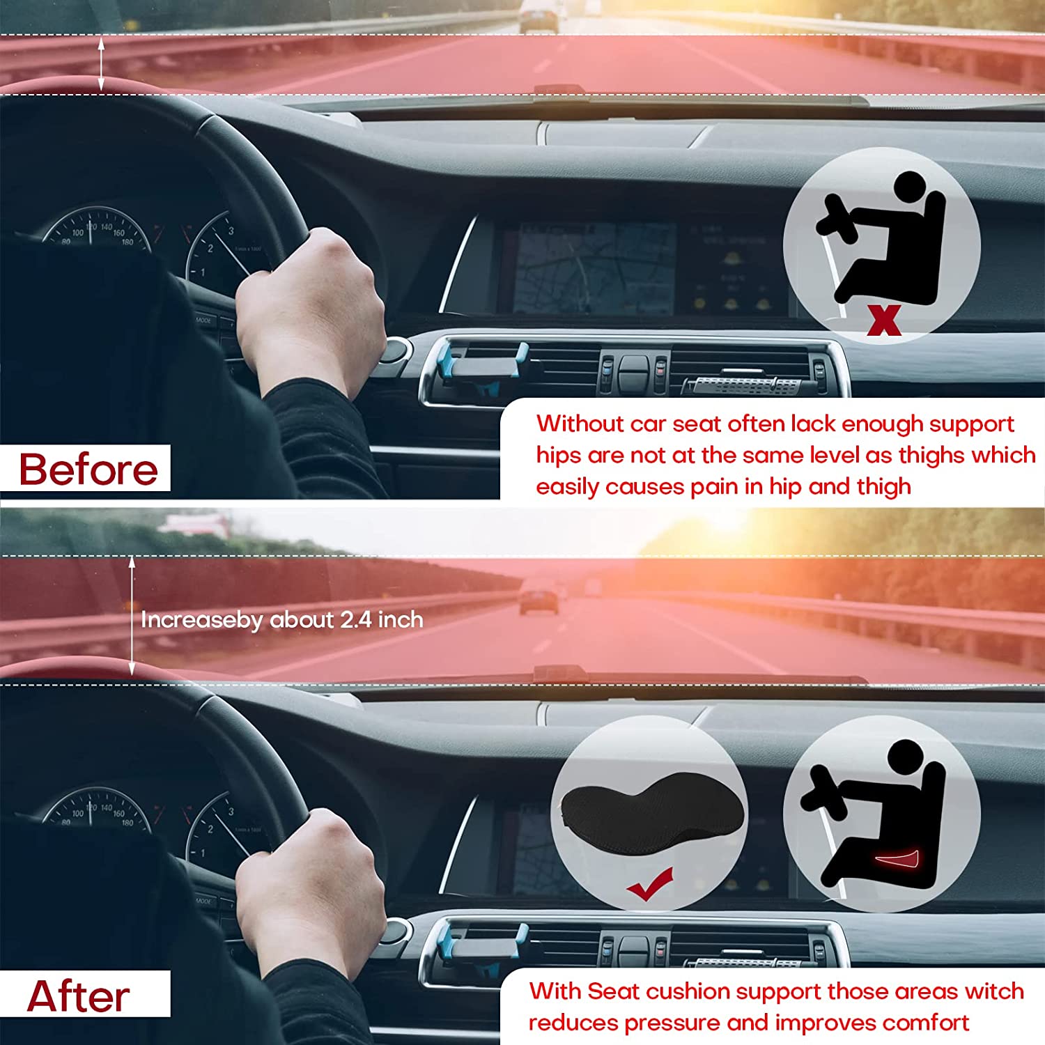 Car Booster Seat Cushion For Adult - Coldesk