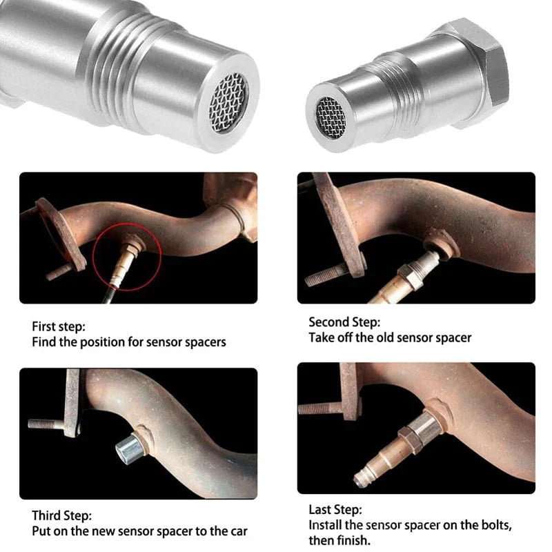 Car Oxygen O2 Sensor Adapter CEL Fix Check Engine Light Eliminator M18*1.5 - Coldesk