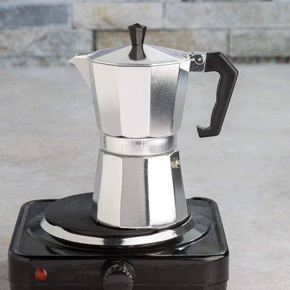 Classic Stovetop Espresso and Coffee Maker, Moka Pot for Italian and Cuban Café Brewing - Coldesk