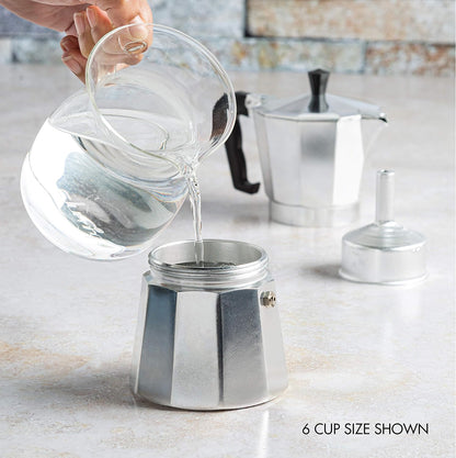 Classic Stovetop Espresso and Coffee Maker, Moka Pot for Italian and Cuban Café Brewing - Coldesk