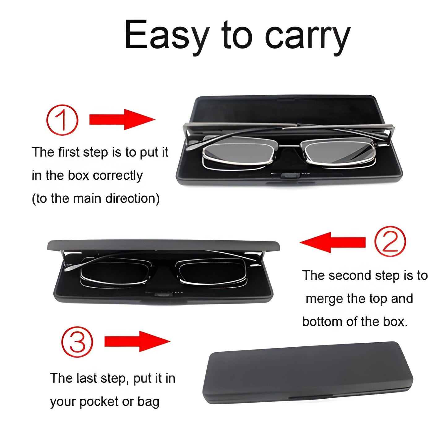 Compact Mens & Ladies Folding Reading Glasses - Coldesk