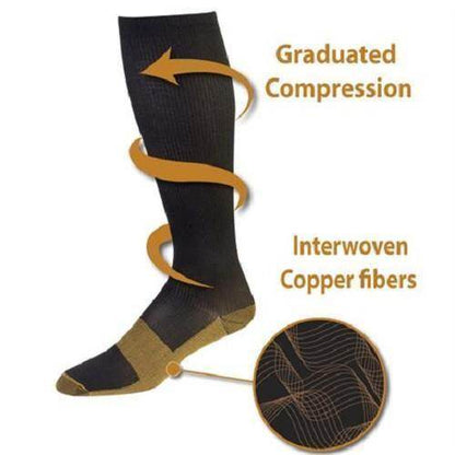 Copper Compression Socks (7 Pairs) for Women & Men-Workout And Recovery - Coldesk