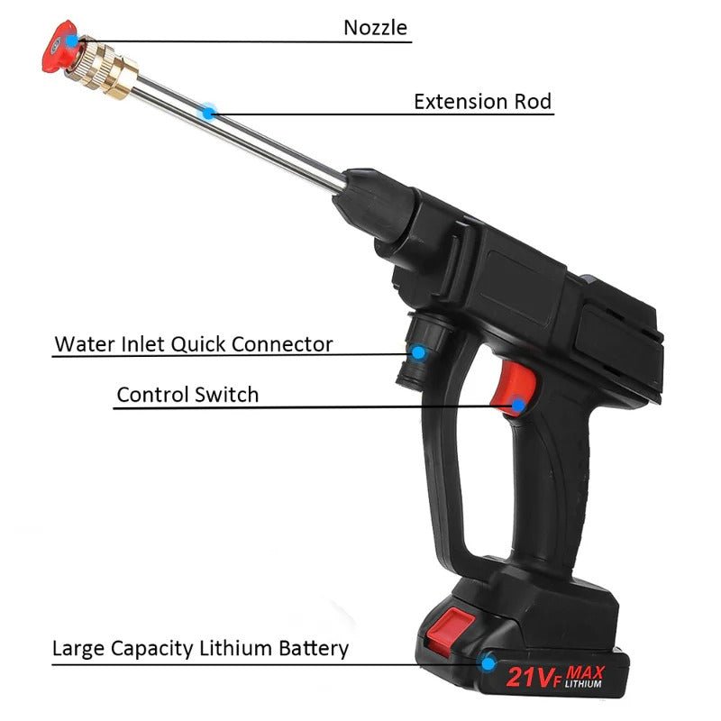 Cordless High Pressure Washer with 2 Batteries - Coldesk